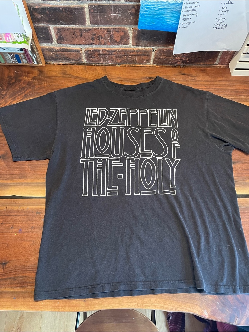 Led Zeppelin Black 'Houses of the Holy' Short Sleeve Tee